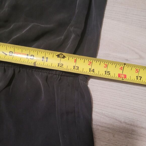 Robert Rodriguez Romper Women's Size 8 One Shoulder Black 100% Silk Ruffles - Picture 4 of 8